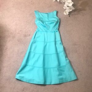 Light blue vintage looking conservative dress